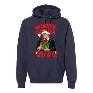 Humor Funny Trump Winner Winner Christmas Great Again Premium Hoodie