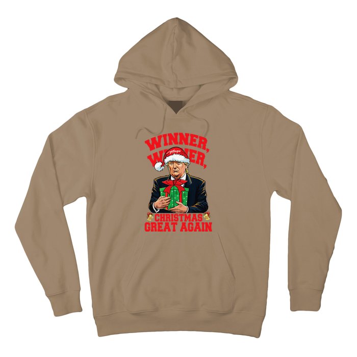 Humor Funny Trump Winner Winner Christmas Great Again Hoodie