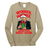 Humor Funny Trump Winner Winner Christmas Great Again Long Sleeve Shirt