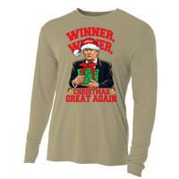 Humor Funny Trump Winner Winner Christmas Great Again Cooling Performance Long Sleeve Crew