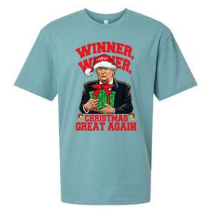 Humor Funny Trump Winner Winner Christmas Great Again Sueded Cloud Jersey T-Shirt