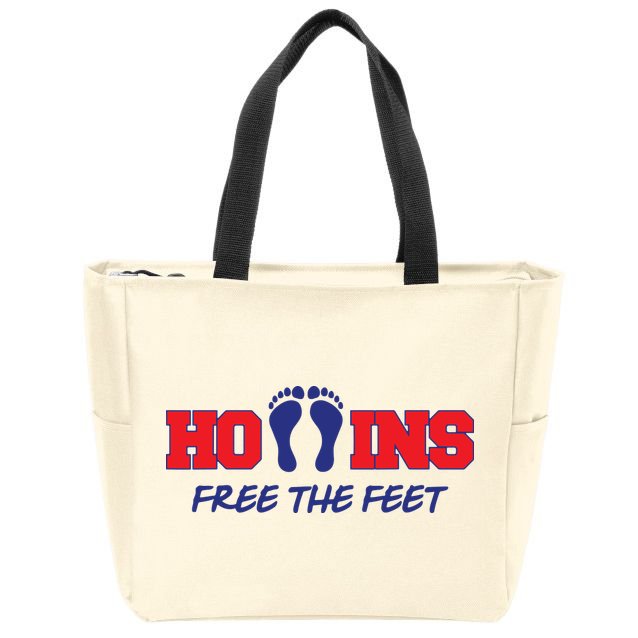 Hollins Free The Feet Zip Tote Bag