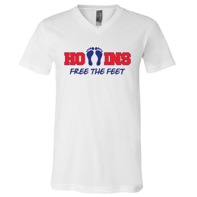 Hollins Free The Feet V-Neck T-Shirt