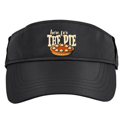 Here For The Pie Thanksgiving Holiday Adult Drive Performance Visor