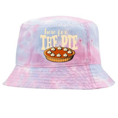 Here For The Pie Thanksgiving Holiday Tie-Dyed Bucket Hat