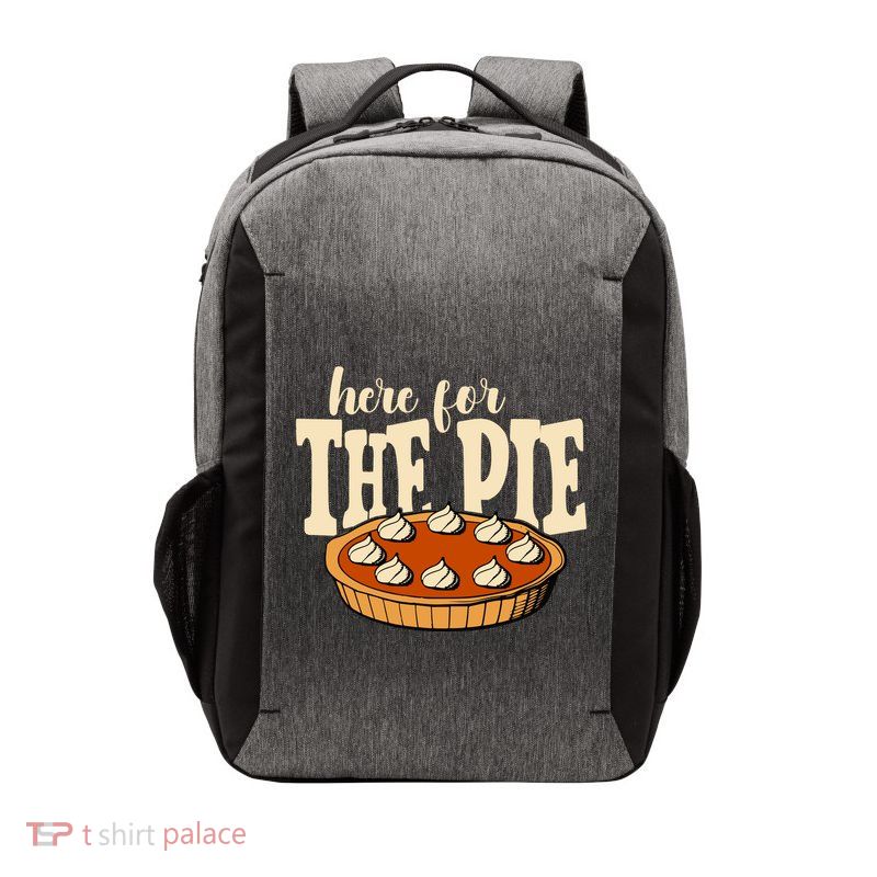 Here For The Pie Thanksgiving Holiday Vector Backpack