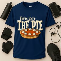Here For The Pie Thanksgiving Holiday Cooling Performance Crew T-Shirt