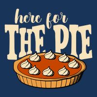 Here For The Pie Thanksgiving Holiday 7-Panel Snapback Hat