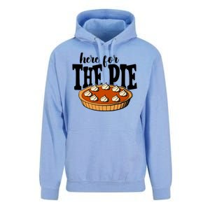 Here For The Pie Thanksgiving Holiday Unisex Surf Hoodie