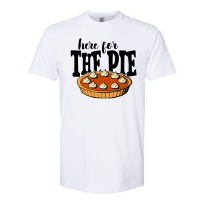 Here For The Pie Thanksgiving Holiday Softstyle CVC T-Shirt