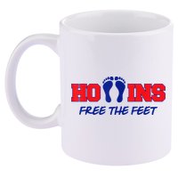 Hollins Free The Feet 11oz C Handle Ceramic Mug