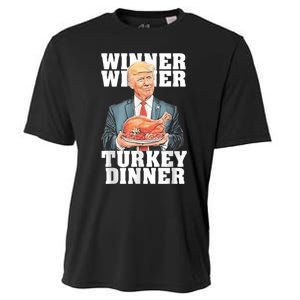 Humor Funny Trump Winner Winner Turkey Dinner Thanksgiving Cooling Performance Crew T-Shirt