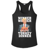 Humor Funny Trump Winner Winner Turkey Dinner Thanksgiving Ladies PosiCharge Competitor Racerback Tank