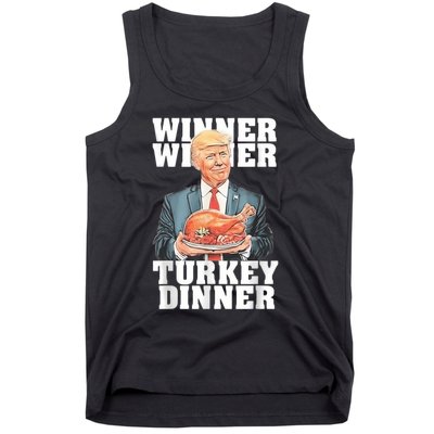 Humor Funny Trump Winner Winner Turkey Dinner Thanksgiving Tank Top