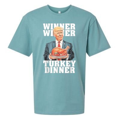 Humor Funny Trump Winner Winner Turkey Dinner Thanksgiving Sueded Cloud Jersey T-Shirt