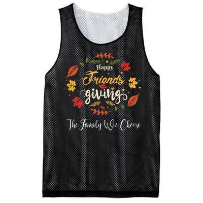 Happy Friendsgiving Turkey Friends Giving Mesh Reversible Basketball Jersey Tank