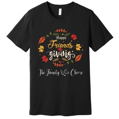 Happy Friendsgiving Turkey Friends Giving Premium T-Shirt