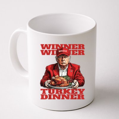 Humor Funny Trump Winner Winner Turkey Dinner Thanksgiving Coffee Mug