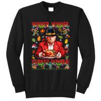 Humor Funny Trump Winner Winner Turkey Dinner Thanksgiving Sweatshirt