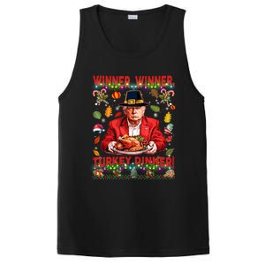 Humor Funny Trump Winner Winner Turkey Dinner Thanksgiving PosiCharge Competitor Tank