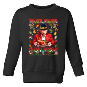 Humor Funny Trump Winner Winner Turkey Dinner Thanksgiving Toddler Sweatshirt