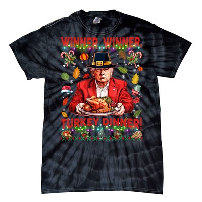 Humor Funny Trump Winner Winner Turkey Dinner Thanksgiving Tie-Dye T-Shirt