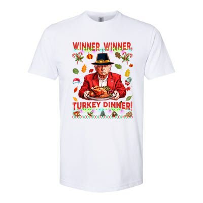 Humor Funny Trump Winner Winner Turkey Dinner Thanksgiving Softstyle® CVC T-Shirt