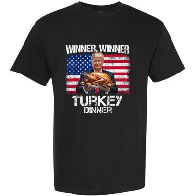 Humor Funny Trump Winner Winner Turkey Dinner Thanksgiving Garment-Dyed Heavyweight T-Shirt