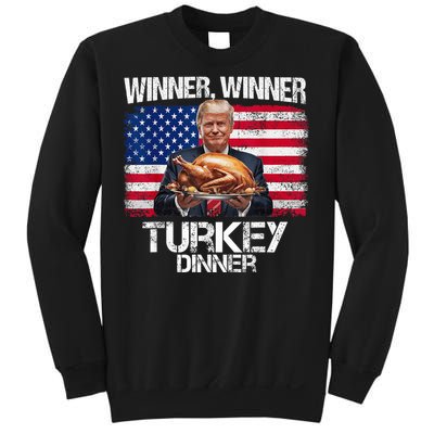 Humor Funny Trump Winner Winner Turkey Dinner Thanksgiving Sweatshirt