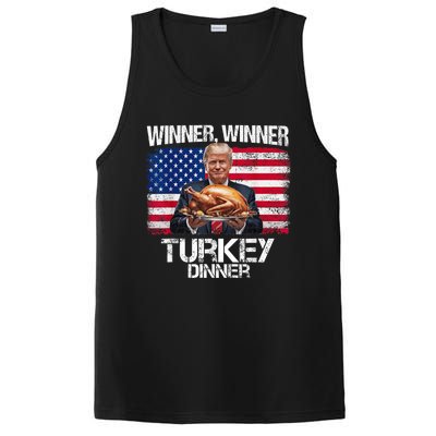 Humor Funny Trump Winner Winner Turkey Dinner Thanksgiving PosiCharge Competitor Tank