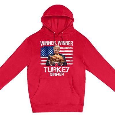 Humor Funny Trump Winner Winner Turkey Dinner Thanksgiving Premium Pullover Hoodie