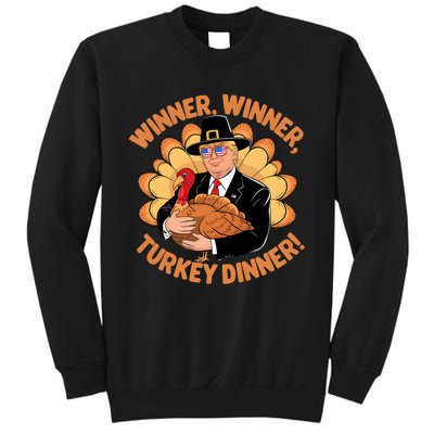 Humor Funny Trump Winner Winner Turkey Dinner Thanksgiving Sweatshirt