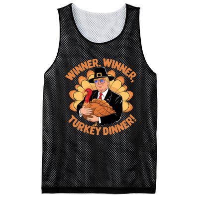 Humor Funny Trump Winner Winner Turkey Dinner Thanksgiving Mesh Reversible Basketball Jersey Tank