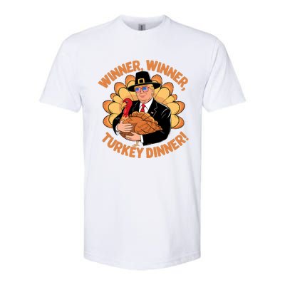 Humor Funny Trump Winner Winner Turkey Dinner Thanksgiving Softstyle® CVC T-Shirt