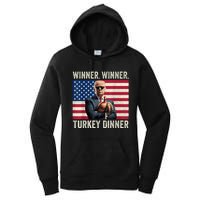 Humor Funny Trump Winner Winner Turkey Dinner Thanksgiving Women's Pullover Hoodie