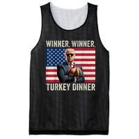 Humor Funny Trump Winner Winner Turkey Dinner Thanksgiving Mesh Reversible Basketball Jersey Tank