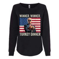 Humor Funny Trump Winner Winner Turkey Dinner Thanksgiving Womens California Wash Sweatshirt