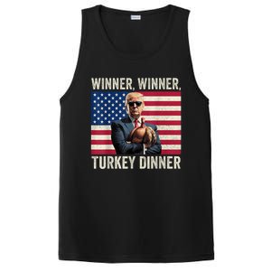 Humor Funny Trump Winner Winner Turkey Dinner Thanksgiving PosiCharge Competitor Tank