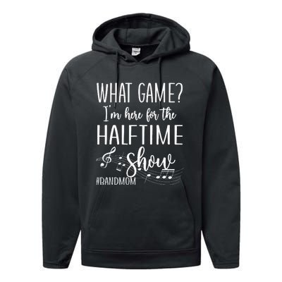 Here For The Halftime Marching Band Mom Performance Fleece Hoodie