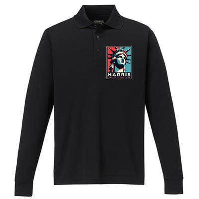 Haris For The People Design Standard Style Performance Long Sleeve Polo