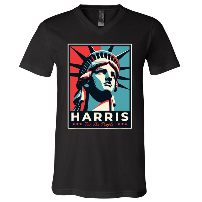 Haris For The People Design Standard Style V-Neck T-Shirt