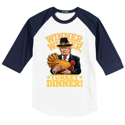 Humor Funny Trump Winner Winner Turkey Dinner Thanksgiving Sweatshirt Baseball Sleeve Shirt