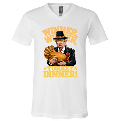 Humor Funny Trump Winner Winner Turkey Dinner Thanksgiving Sweatshirt V-Neck T-Shirt