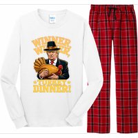 Humor Funny Trump Winner Winner Turkey Dinner Thanksgiving Sweatshirt Long Sleeve Pajama Set