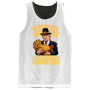 Humor Funny Trump Winner Winner Turkey Dinner Thanksgiving Sweatshirt Mesh Reversible Basketball Jersey Tank