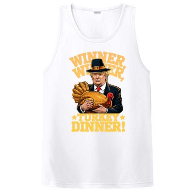 Humor Funny Trump Winner Winner Turkey Dinner Thanksgiving Sweatshirt PosiCharge Competitor Tank