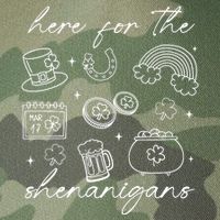 Here For The Shenanigans St Patricks Day Legacy Tie Dye Trucker Hat