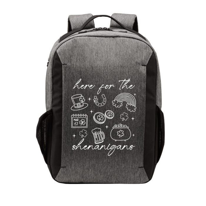 Here For The Shenanigans St Patricks Day Vector Backpack