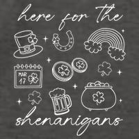 Here For The Shenanigans St Patricks Day Vector Backpack