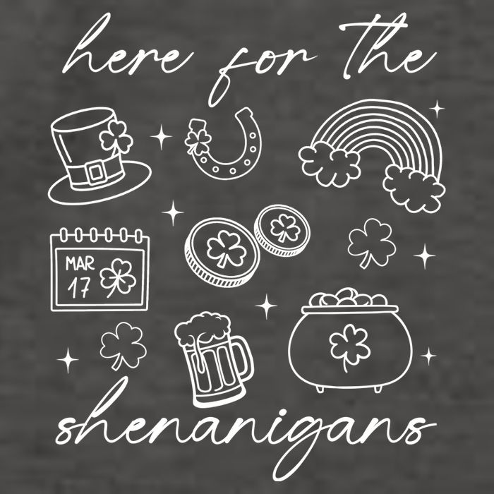 Here For The Shenanigans St Patricks Day Vector Backpack